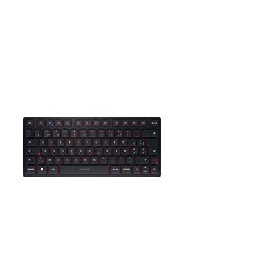 CHERRY KW 9200 MINI clavier USB + RF Wireless Bluetooth AZERTY Belge Noir