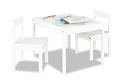 Jeu de table et chaises d'int&eacute;rieur pour enfants blanc Sina Pinolino