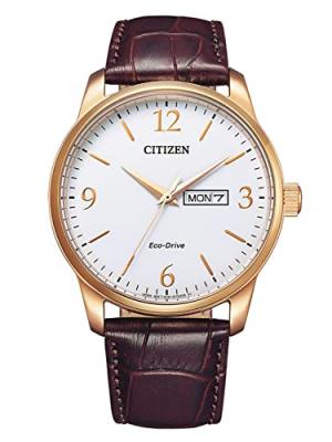 Montre Homme Citizen Classic Elegant BM8553-16A - Bracelet Cuir Marron