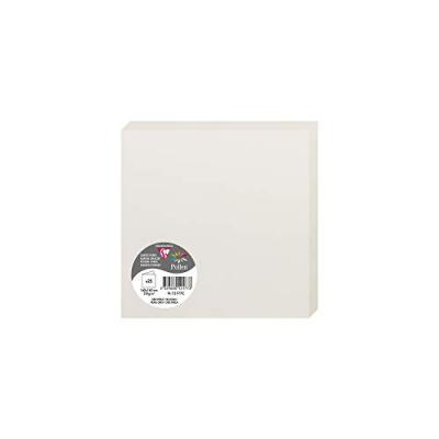 Carte Double Faire Part Pollen 210g 160 X 160 Mm Par 25 Gris Perle
