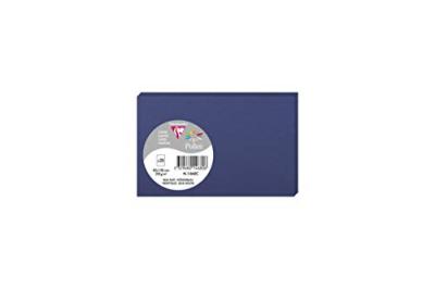 Paquet de 25 cartes simples Pollen 82x128mm Bleu Nuit 210g
