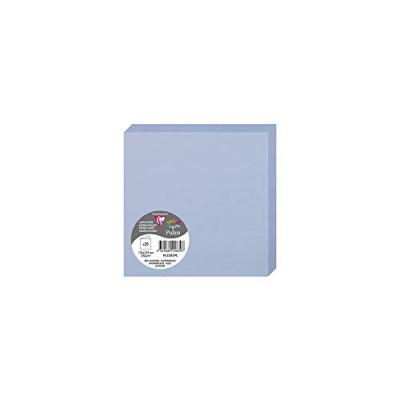Pack de 25 cartes pli&eacute;es Pollen 135 x 135 mm Bleu Lavande
