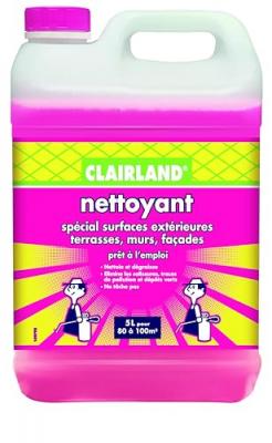 Nettoyant sp&eacute;cial surfaces ext&eacute;rieures Clairland 5L