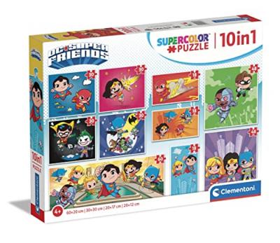 Puzzle Clementoni 10 en 1 - DC Comics - - Puzzle