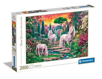 Clementoni Puzzle 2000 Pieces Collection Garden Of Unicorns Multicolore