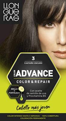 Llongueras Color Advance Luminosit&eacute; et intensit&eacute; 3 Casta&ntilde;o Oscuro