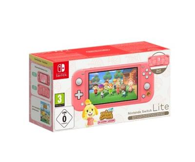 Console Lite Animal Crossing Corail Edition Limit&eacute;e Nintendo Switch