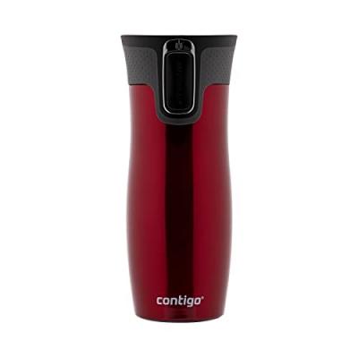 Travel mug West Loop Rouge m&eacute;tal 470ml - Contigo - - Inox