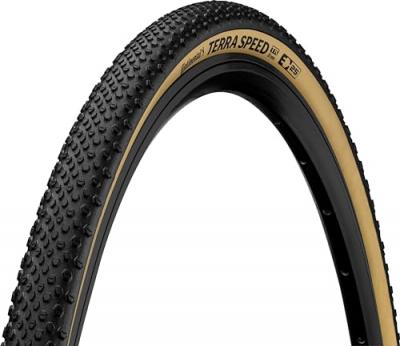 Pneu Continental Terra Speed TL (ProTection, souple) - Black/Cream Wall