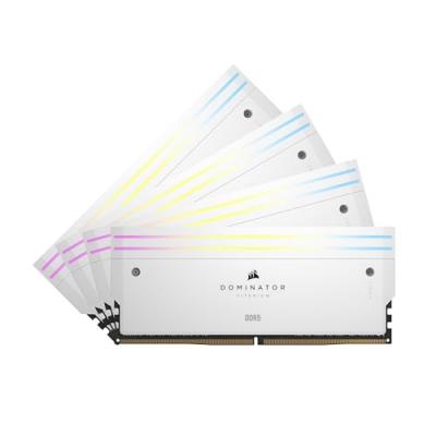 Corsair Dominator Titanium RGB White - 4 x 16 Go (64 Go) - DDR5 6000 MHz - CL36