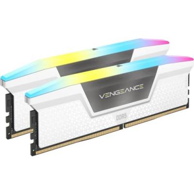 Corsair Vengeance RGB White - 2 x 32 Go (64 Go) - DDR5 6400 MHz - CL32 