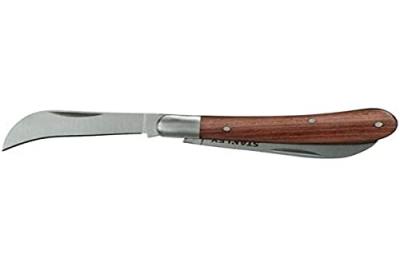 Stanley 1 Couteau D'&eacute;lectricien &Agrave; 2 Lames - Manche Bois - Stanley