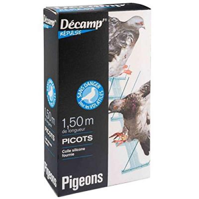 Dispositif m&eacute;tallique picots pigeons - 1.5 m