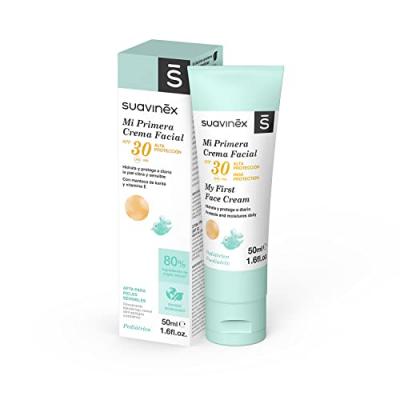 Cr&egrave;me Hydratante pour le Visage pour B&eacute;b&eacute;s Suavinex Spf 30 (50 ml)