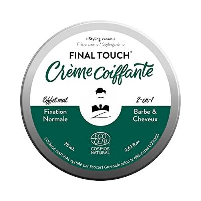 Monsieur BARBIER Cr&egrave;me coiffante Barbe & Cheveux FINAL TOUCH 75ml