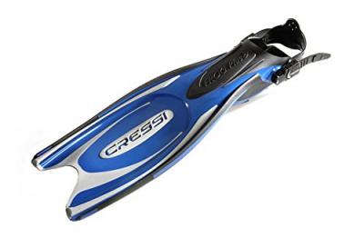 Cressi Fins Frog Plus Palme r&eacute;glables Adulte Mixte, Bleu/Argent, XS/S