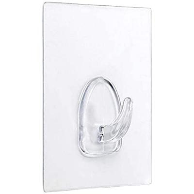 Crochet adh&eacute;rent ventous&eacute; 80x62mm transparent