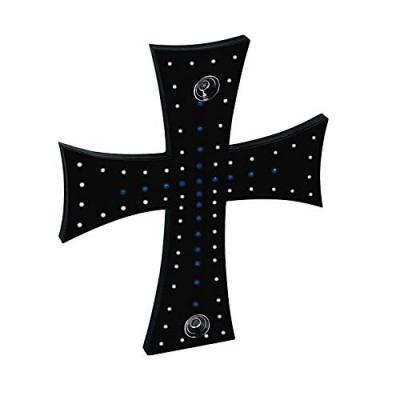 Croix &agrave; 81 LED pour camion - 24 V - Bleu et blanc