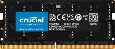 Crucial RAM 8Go DDR5 5600MHz (ou 5200MHz ou 4800MHz) M&eacute;moire pour Ordinateur Portable CT8G56C46S5