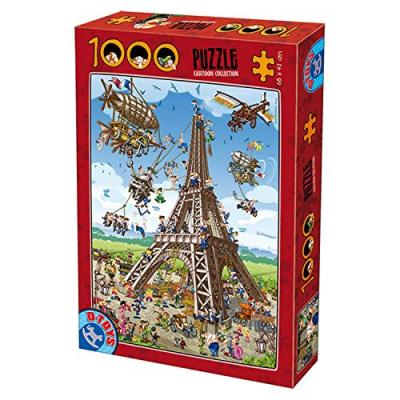 Puzzle 1000 pi&egrave;ces - Cartoon Collection : Tour de Pise DToys