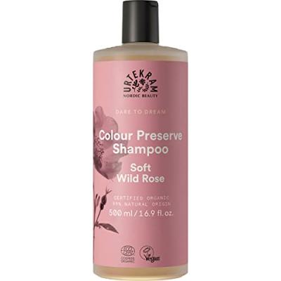 Shampoing cheveux color&eacute;s &agrave; la Rose Sauvage Soft Wild Rose Urtekram