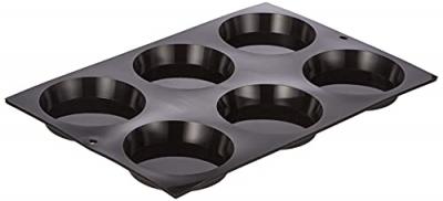 DE BUYER -1978.01 -moulflex noir - plaque 6 tartelettes