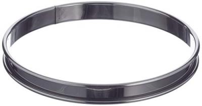 De Buyer - Cercle &agrave; tarte rond en inox &agrave; bord roul&eacute; - Diam&egrave;tre 18 cm, hauteur 2 cm - 3091.18N