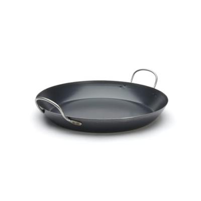 Plat &agrave; pa&euml;lla La Lyonnaise en t&ocirc;le bleue - d: 47 cm - De Buyer Faymont