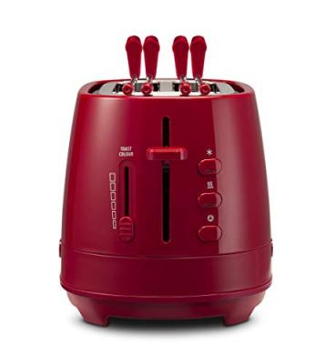 D&egrave; Longhi CTLAP2203 Grille-pain avec pinces 550 W rouge