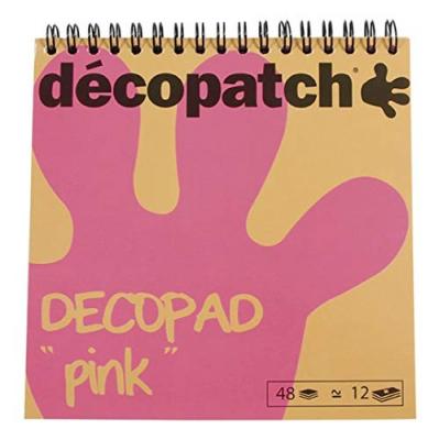 D&eacute;copatch - Bloc color Decopad 48 feuilles 15x15cm - Rose