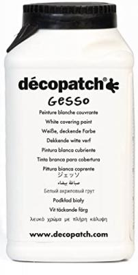 D&eacute;copatch GE300AO - Un flacon Gesso 300g, peinture acrylique blanche
