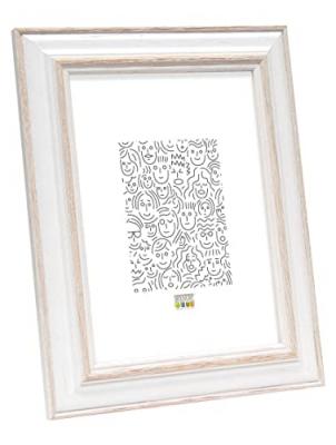 Deknudt Frames S221h1 Basic Cadre Photo Bois Blanc/beige 21 X 29,7