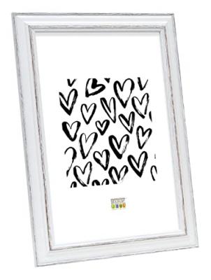 Deknudt Frames S221H3 Basic Cadre Photo Bois Blanc/Noir 10 x 15
