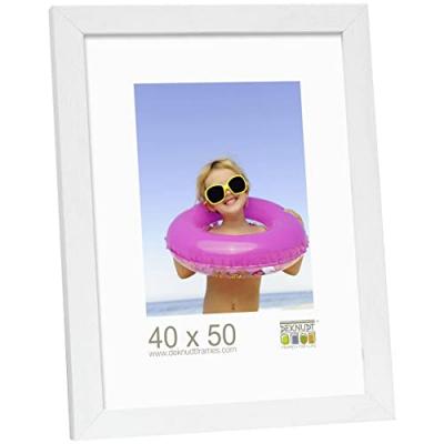 Deknudt Frames S44CF1 Basic Cadre Photo Bois/MDF Blanc 40 x 50 cm