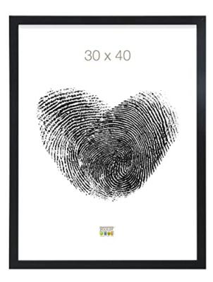 Deknudt Frames S44CF2 Basic Cadre Photo Bois/MDF Noir Fin 30 x 40 cm