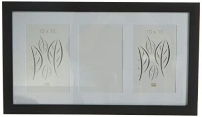 Deknudt S66ka3 15x10 Cm Wood With Passepartout Photo Frame Noir,Blanc