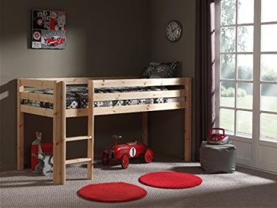 Vipack pino lit compact pin massif naturel 209 x 105 x 114 cm PIHSZG10