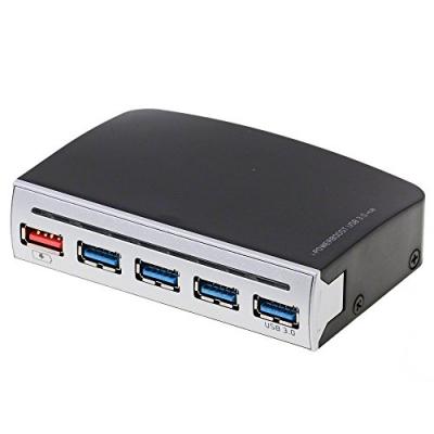 DeLOCK Hub USB 3.0 &agrave; 4 Ports, 1 Port USB d'alimentation Interne/Externe Noir