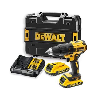Dewalt - Perceuse-visseuse sans fil 18V + 2x batterie 2Ah + chargeur (DCD777D2T)
