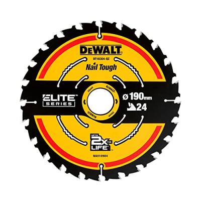 Dewalt DT10304-QZ Lame de scie portative 24WZ, Argent, 190/30mm