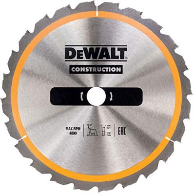 DEWALT DT1952-QZ - Hoja para construcci&oacute;n 216x30mm 24D, taille unique