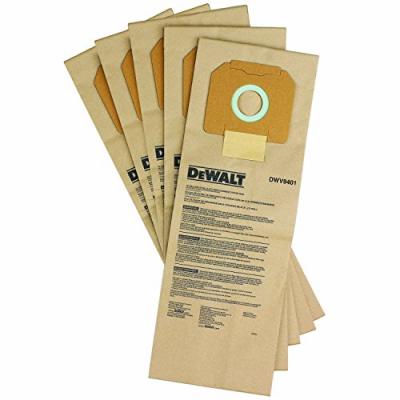 DEWALT DWV9401-XJ - 5 Bolsas de papel para aspirador , Noir ,