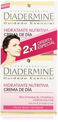 Diadermine Cr&egrave;me Hydratant Nutritive Jour Peau S&egrave;che 2x50ml