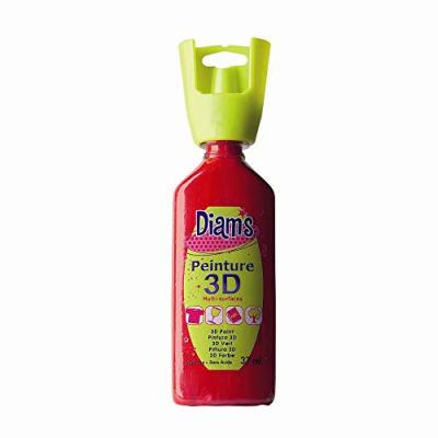 Peinture 3D Diam's Rouge profond - 37ml - Diam's - couleur variant