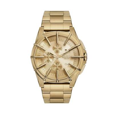 Montre Homme Diesel Framed - DZ4659 Bracelet Acier Dor&eacute;