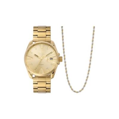 Montre Homme DIESEL DZ2163SET - Bracelet Acier Dor&eacute;