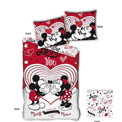 AyMax DISNEY - Parure de lit 140x200cm - Love You '100% microfibre' -