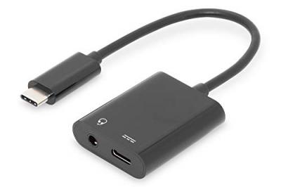 Digitus Ak-300400-002-s 3.5 Mm Usb-c To Jack Adapter Noir