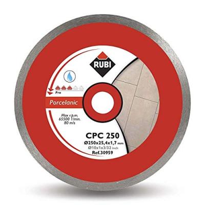 Disque diamant gr&egrave;s porcelaine continu cpc 250 pro RUBI - 30959
