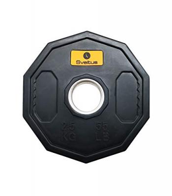 Sveltus plaque de poids Olympic 2,5 kg acier/caoutchouc noir